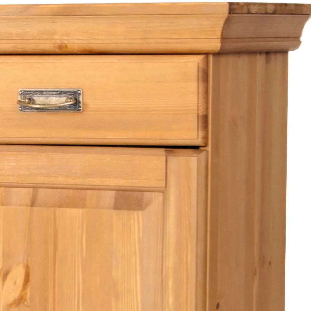 Wohnen Sideboards<145x84x40 Kommode aus Holz mit Glas - Arendu