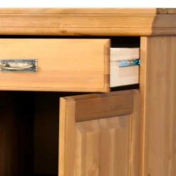 Wohnen Sideboards<145x84x40 Kommode aus Holz mit Glas - Arendu