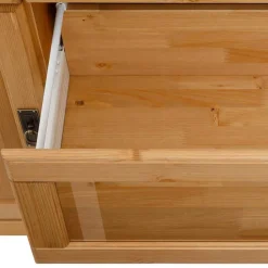 Wohnen Sideboards<145x84x40 Kommode aus Holz mit Glas - Arendu