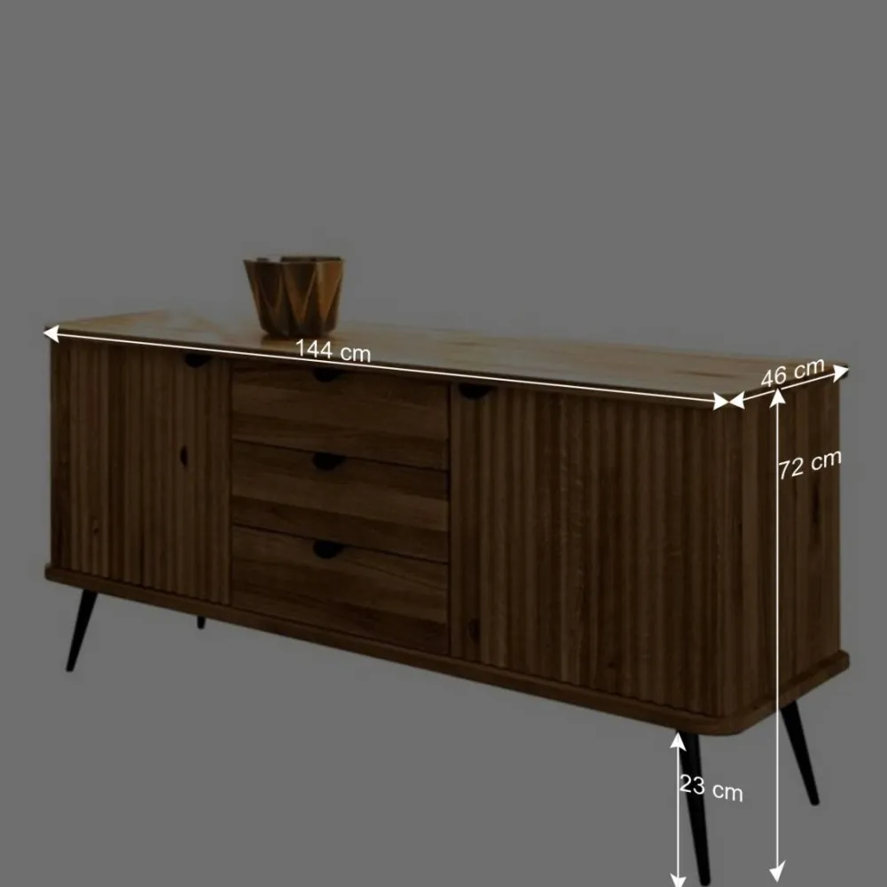 Wohnen Sideboards<144x72x46 Kommode im Modernen Wohnstil - Casarius