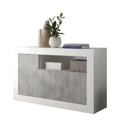 Wohnen Sideboards<138x86x43 Kommode in Dekor Beton - Niris