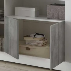 Wohnen Sideboards<138x86x43 Kommode in Dekor Beton - Niris