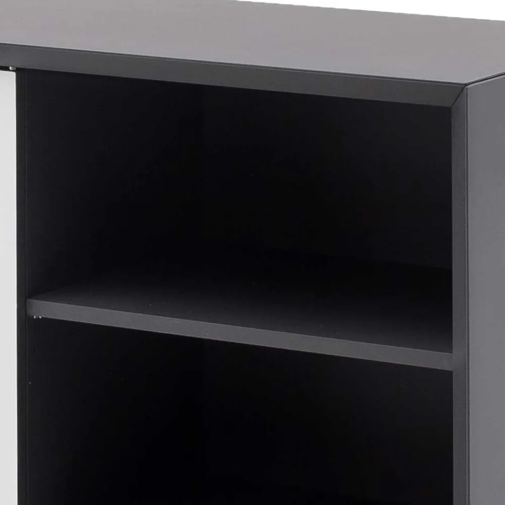 Wohnen Sideboards<137x92x40 Kommode in Grau & Weiß - Vadids
