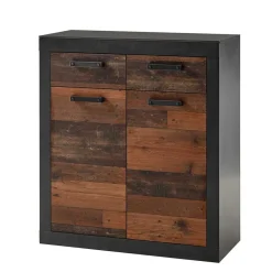 Wohnen Kommoden<92x104x40 Kommode in Holzoptik Antik & Grau - Timuras I