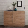 Wohnen Sideboards<121x90x44 Kommode in Holzoptik mit Doppeltür - Basento