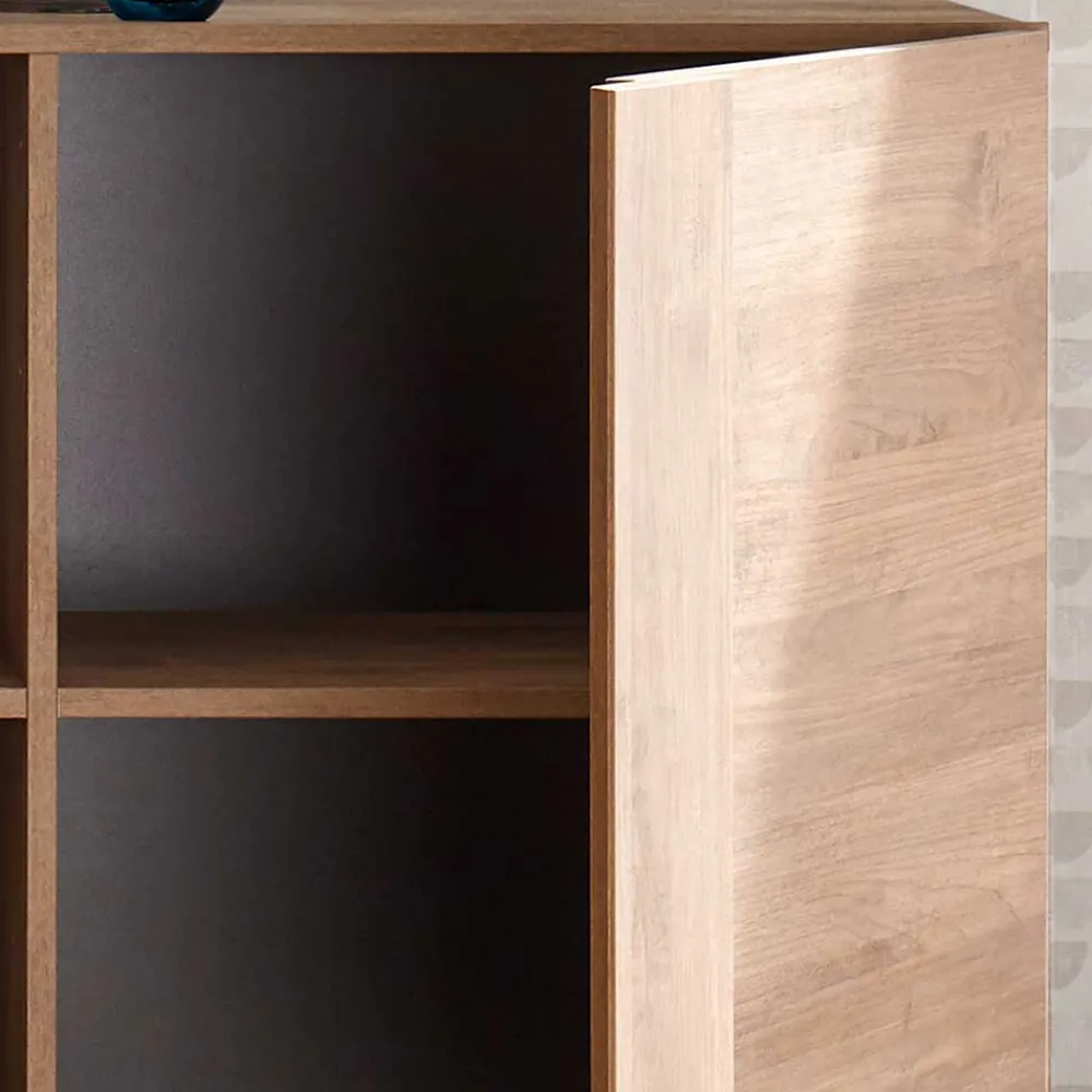 Wohnen Sideboards<121x90x44 Kommode in Holzoptik mit Doppeltür - Basento