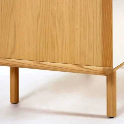Wohnen Sideboards<150x78x42 Kommode in Lichtgrau & Esche - Tadahiro