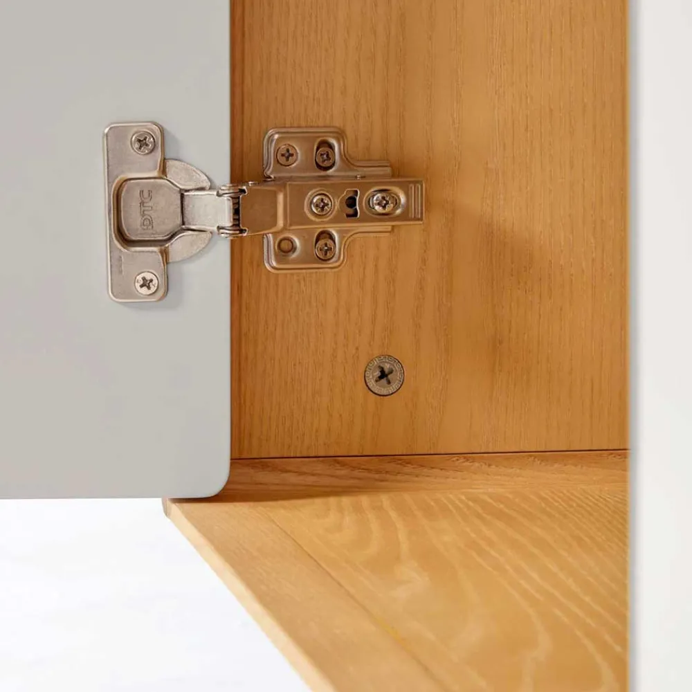 Wohnen Sideboards<150x78x42 Kommode in Lichtgrau & Esche - Tadahiro