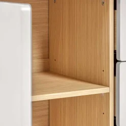 Wohnen Sideboards<150x78x42 Kommode in Lichtgrau & Esche - Tadahiro
