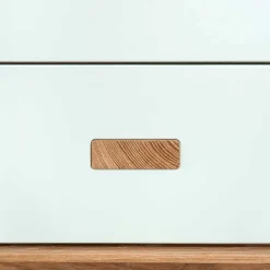 Wohnen Sideboards<123x77x50 Kommode in Weiß & Eiche - Julecas