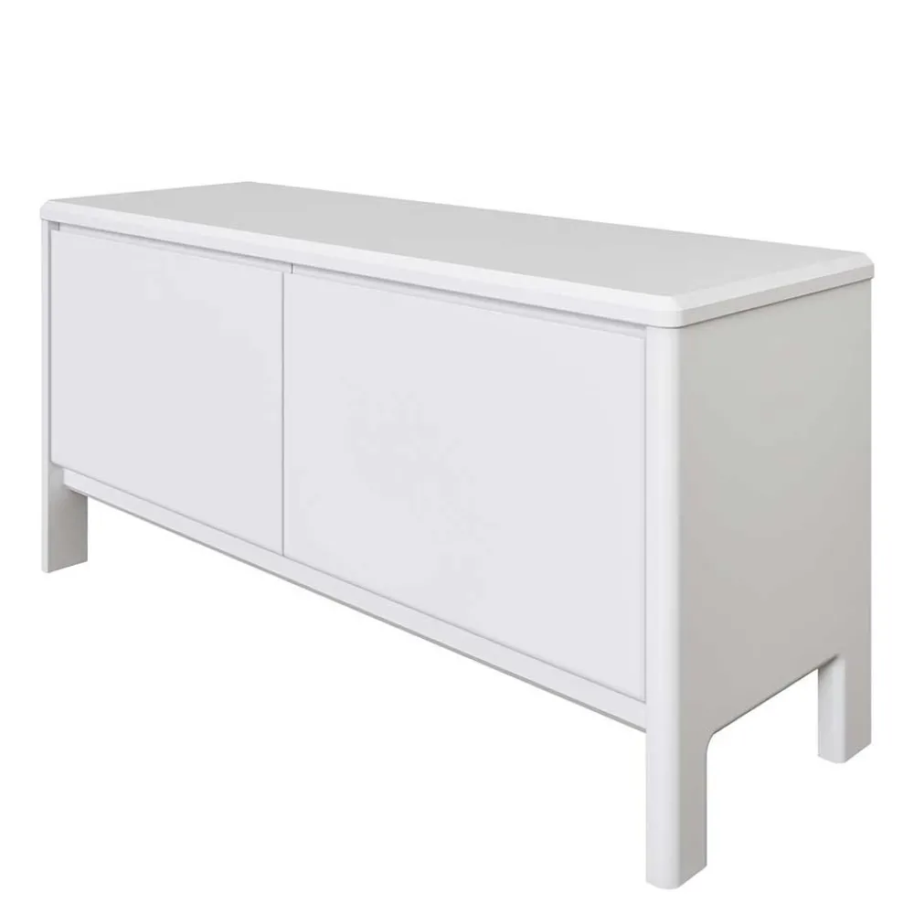 Wohnen Tv & Hifi-Möbel|Lowboards<98x48x34 Kommode in Weiß aus Kiefer - Oranias