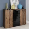 Wohnen Sideboards<132x93x38 Kommode in Wildeiche dunkel - Ulpro