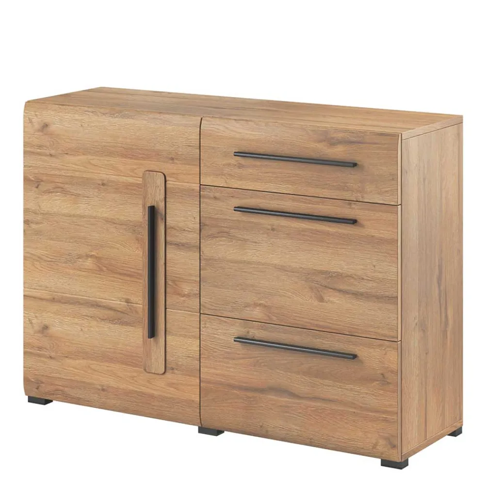Wohnen Sideboards<120x86x39 Kommode mit drei Schubladen & Tür - Aberdeen