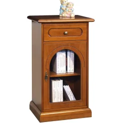 Wohnen Kommoden<48x82x34 Kommode mit Glastür und Schublade - Kimms