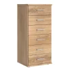 Wohnen Kommoden<46x106x40 Kommode mit sechs Schubladen - Osicria