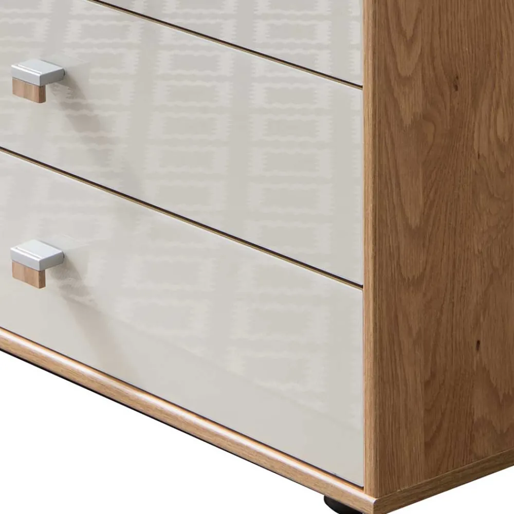 Wohnen Sideboards<120x86x43 Kommode mit Tür & 5 Schubladen - Emdsiva