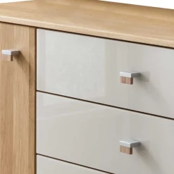 Wohnen Sideboards<120x86x43 Kommode mit Tür & 5 Schubladen - Emdsiva