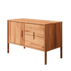 Wohnen Tv & Hifi-Möbel|Lowboards<97x64x46 Kommode mit Tür & zwei Schubladen - Indrya
