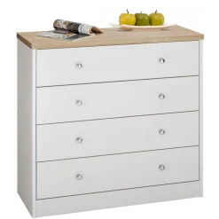 Wohnen Kommoden<80x80x35 Kommode mit vier Schubladen - Nudion