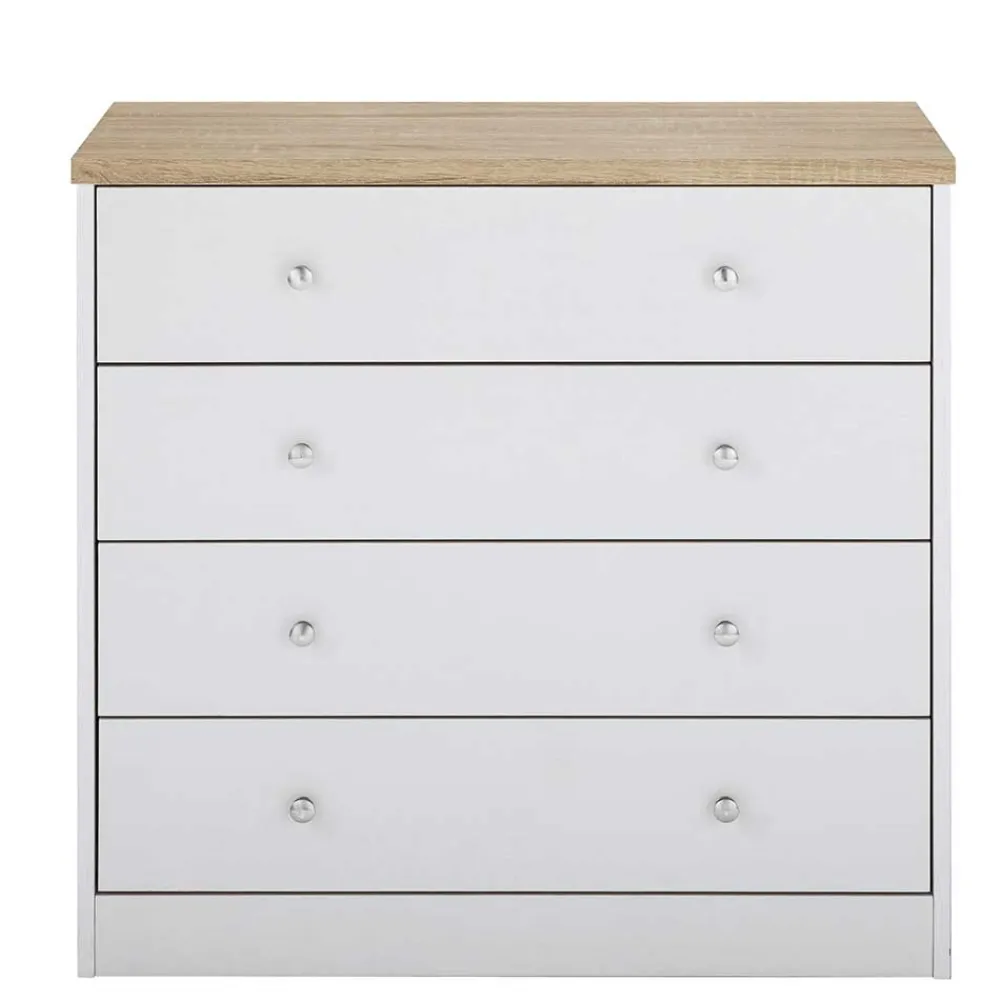 Wohnen Kommoden<80x80x35 Kommode mit vier Schubladen - Nudion