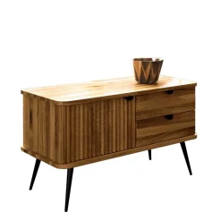 Wohnen Tv & Hifi-Möbel|Lowboards<97x57x46 Kommode mit zwei Schubladen & Tür - Casarius