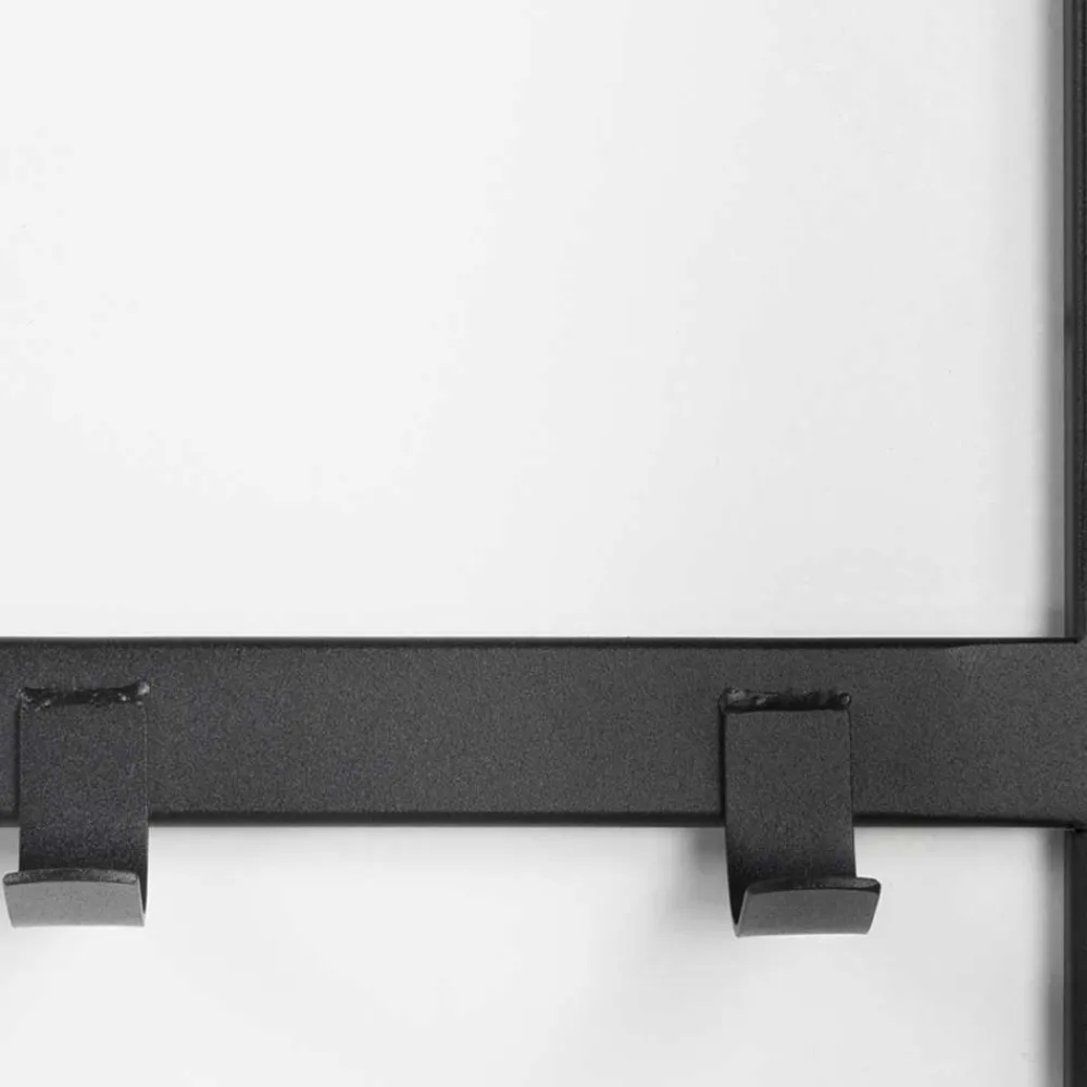 Wohnen Garderoben<70x178x29 Kompaktgarderobe aus Stahl in Schwarz - Cellja