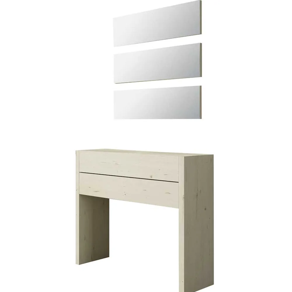 Wohnen Garderoben<87x145x29 Konsolentisch & Spiegel Set - Inegrados (vierteilig)