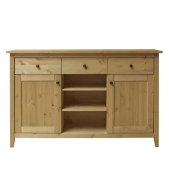 Wohnen Sideboards<144x91x40 Landhaus Anrichte aus Kiefer Massivholz - Krems