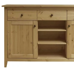Wohnen Sideboards<144x91x40 Landhaus Anrichte aus Kiefer Massivholz - Krems