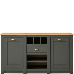 Wohnen Sideboards<152x83x45 Landhaus Anrichte in Graugrün - Eylan