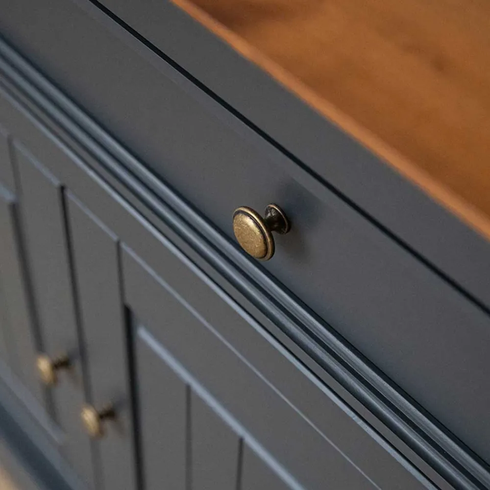 Wohnen Sideboards<167x85x45 Landhaus Anrichte in Grau & Eiche - Witenga