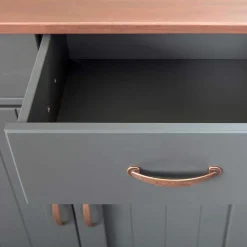 Wohnen Sideboards<131x86x45 Landhaus Anrichte in Grau & Braun - Nepplan