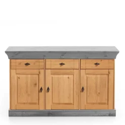 Wohnen Sideboards<144x84x45 Landhaus Anrichte mit drei Schubladen - Eshelas I