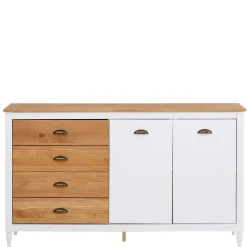 Wohnen Sideboards<140x80x35 Landhaus Anrichte mit Metallgriffen - Xasimir