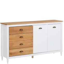 Wohnen Sideboards<140x80x35 Landhaus Anrichte mit Metallgriffen - Xasimir