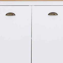 Wohnen Sideboards<140x80x35 Landhaus Anrichte mit Metallgriffen - Xasimir