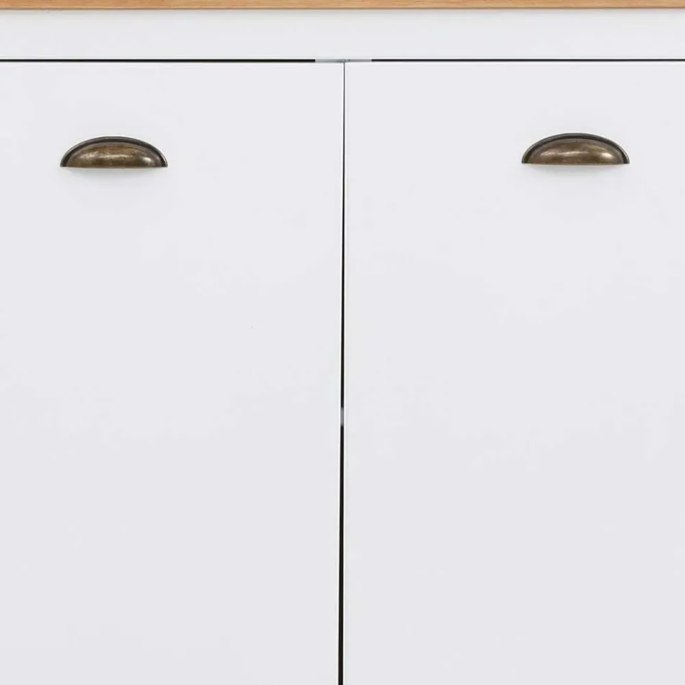 Wohnen Sideboards<140x80x35 Landhaus Anrichte mit Metallgriffen - Xasimir
