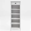 Wohnen Regale<55x149x35 Landhaus Badregal in Weiß - Satumare