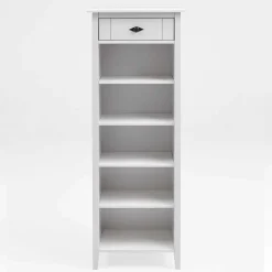 Wohnen Regale<55x149x35 Landhaus Badregal in Weiß - Satumare