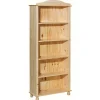 Wohnen Vitrinen<77x180x30 Landhaus Bücherregal mit Kugelfüßen - Kascanu