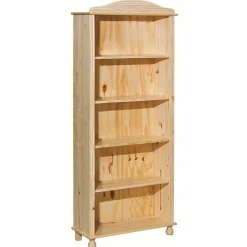 Wohnen Vitrinen<77x180x30 Landhaus Bücherregal mit Kugelfüßen - Kascanu