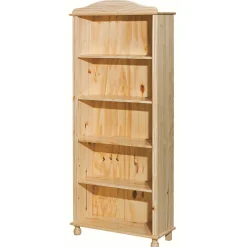 Wohnen Vitrinen<77x180x30 Landhaus Bücherregal mit Kugelfüßen - Kascanu