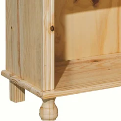 Wohnen Vitrinen<77x180x30 Landhaus Bücherregal mit Kugelfüßen - Kascanu