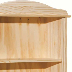 Wohnen Vitrinen<77x180x30 Landhaus Bücherregal mit Kugelfüßen - Kascanu