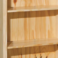 Wohnen Vitrinen<77x180x30 Landhaus Bücherregal mit Kugelfüßen - Kascanu