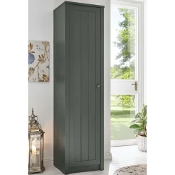 Wohnen Schränke<50x197x43 Landhaus Dielenschrank in Dunkelgrün - Niestov