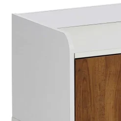 Wohnen Sitzbank<92x46x45 Landhaus Flurbank mit zwei Türen - Efalias