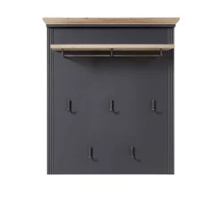 Wohnen Garderoben<93x107x30 Landhaus Garderobe in Dunkelgrau - Thumbs