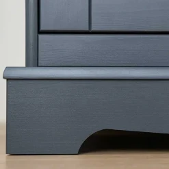 Wohnen Vitrinen|Schränke<90x130x45 Landhaus Highboard in Grau & Eiche - Witenga