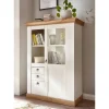 Wohnen Highboards|Vitrinen<102x139x44 Landhaus Highboard zweifarbig - Diatara I
